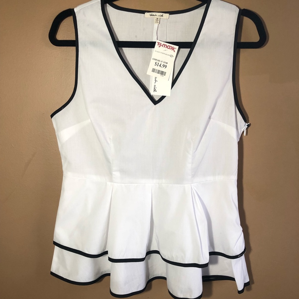Peplum tank top